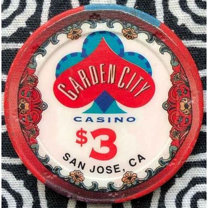 Garden City $3. Casino Chip - San Jose, California