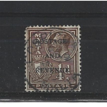 Malta.SG174 1/4d Brown.Fine Used.Apr25e