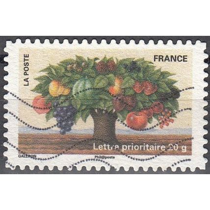 France 2011 Michel 5049I O Cote (2015) 0.60 € Fête du timbre Arbre avec fruits