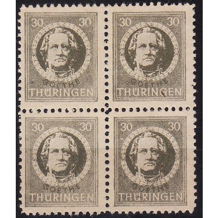 GERMANY Alliiert SBZ [Thüringen] MiNr 0099 AY ( **/mnh ) [03] 4er