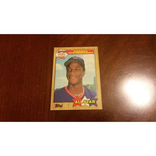 1987 Topps Card # 601 Darryl Strawberry All Star Excellent-Mint (6) Mets