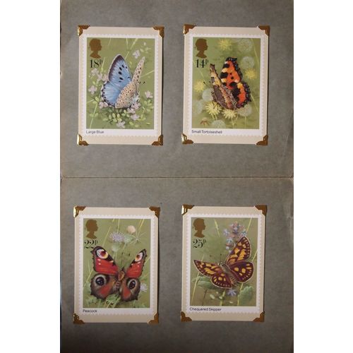 PHQ card FDC set in slot folder Butterflies set 13th May 1981