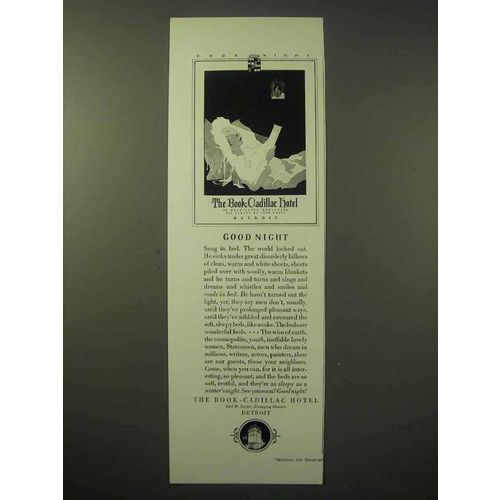 1929 The Book Cadillac Hotel Ad