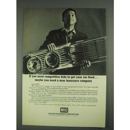 1967 MIC Motors Insurance Corporation Ad - Car Fixed