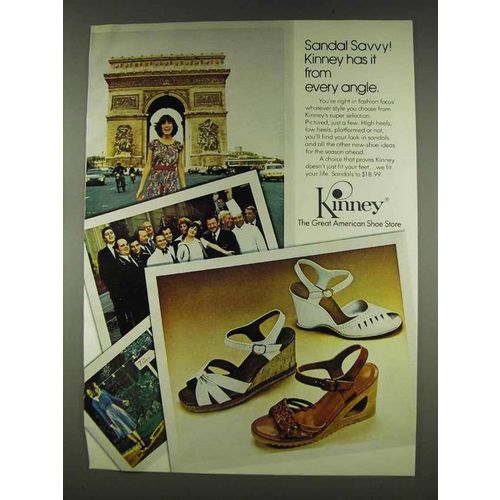 1978 Kinney Sandals Ad - Sandal Savvy!