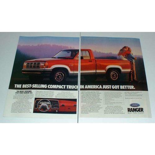 1989 Ford Ranger XLT Pickup Truck Ad - Best-Selling