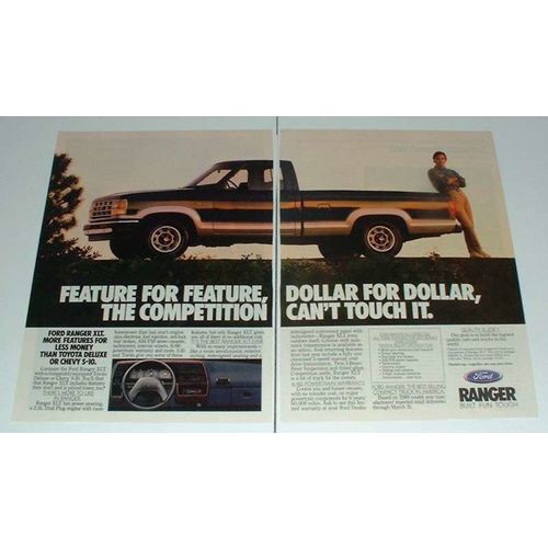 1989 Ford Ranger XLT Pickup Truck Ad - Can't Touch It