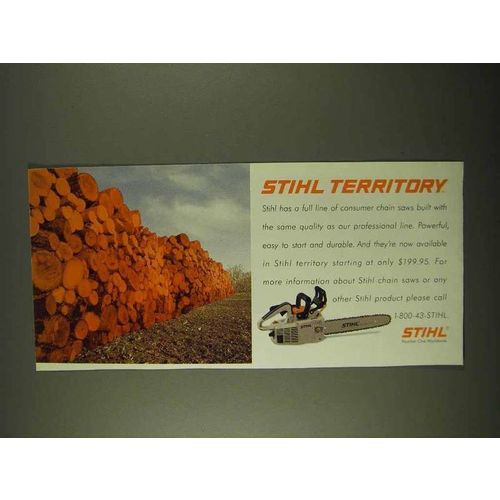 1994 Stihl Chain Saws Ad - Stihl Territory