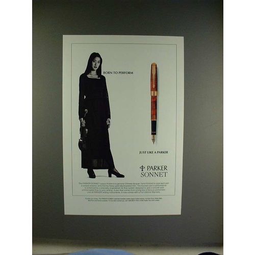 1995 Parker Sonnet Laque Ambre Pen Ad