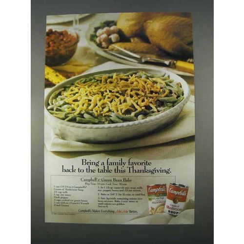 1996 Campbell's Soup Ad - Green Bean Bake