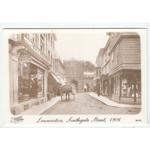 Southgate Street Launceston Cornwall Frith Collection Reproduction Postcard
