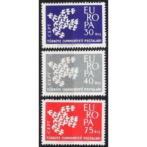 TÜRKEI TURKEY [1961] MiNr 1820-22 ( **/mnh ) CEPT