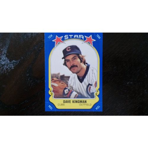 1981 Fleer Star Sticker Card # 111 Dave Kingman Excellent (5) Chicago Cubs