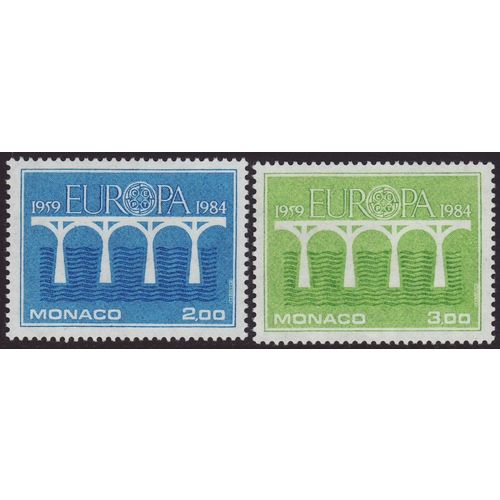 Monaco 1984 SG 1648-9 UMM Europa/CEPT (G-073 (1))