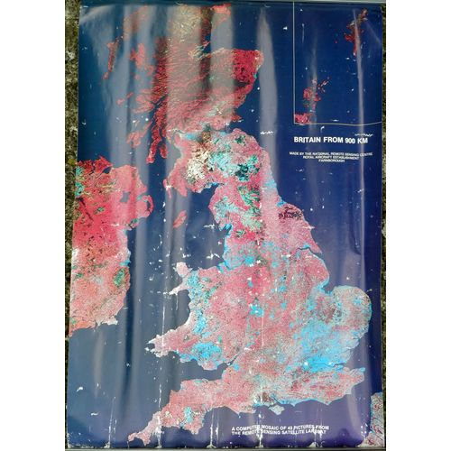 Britain from 500 km - Landsat Mosaic - 1980's