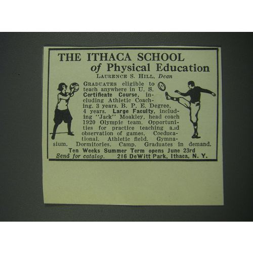 1930 The Ithaca School of Physical Education Advertisement