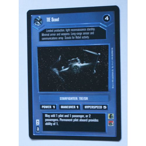 Star Wars CCG: Premier Limited # TIE Scout (A) dark 1995 decipher