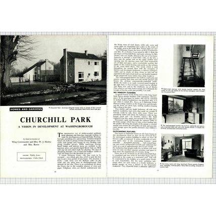 WIng Cmdr Heeley Churchill Park Washingborough Deloraine Court - 1967 Article