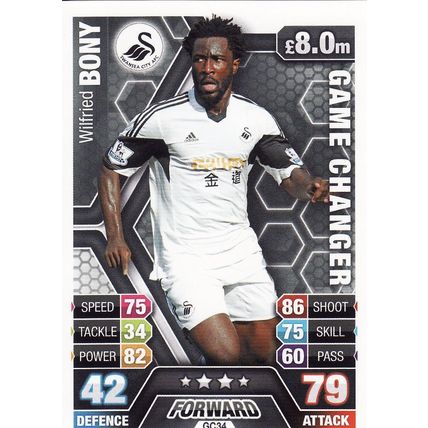 Match Attax 2013/2014 Extra GC34 Wilfred Bony Swansea City
