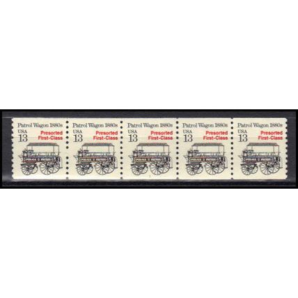 2258 13c Police Wagon Fine MNH Dry Gum PNC 1/5 X3173