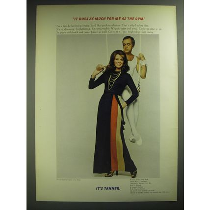1974 Tanner Dress Ad - It does as much for me as the gym