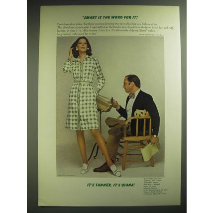 1974 Tanner Shirtdress Ad - Smart is the word for it