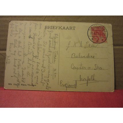 VLISSINGEN, FLUSHING, HOLLAND used antique postcard 1912 pm #