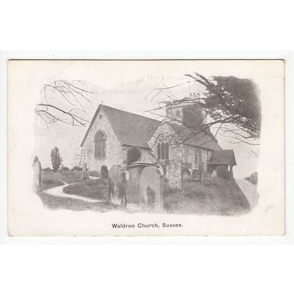 Waldron Church Postcard East Sussex