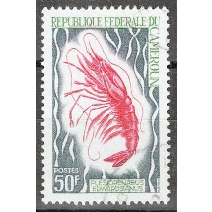 ZAYIX Cameroun 483 Used Shrimp Marine Life 072622S41M
