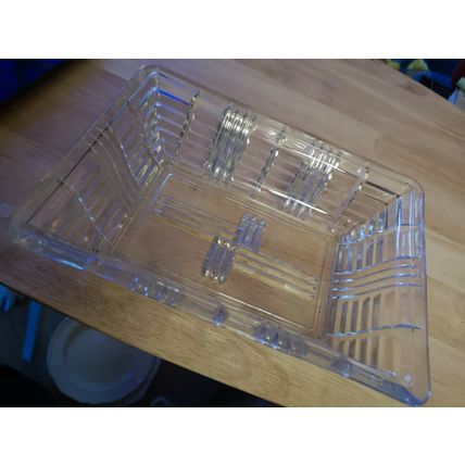 Rectangular Cut Glass Dish