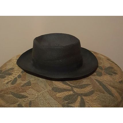 Pre-Owned Men’s Dobbs 5th Ave Black Summer Dress Hat