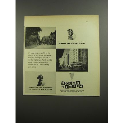 1954 South African Tourist Corporation Advertisement
