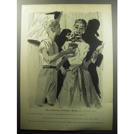 1957 Lord & Taylor Advertisement - Phelps Shorts, Shirts and Skirt
