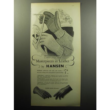 1957 Hansen Suburban, Thorobred and Glove 55 Gloves Advertisement