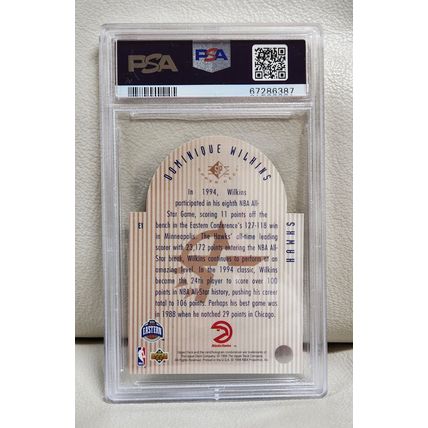 1993 Upper Deck SE Die Cut All-Stars East #E1 Dominique Wilkins PSA 9 MINT POP 8