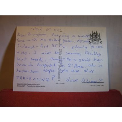 PORTO CRISTO, MALLORCA, SPAIN used postcard c. 2005 #