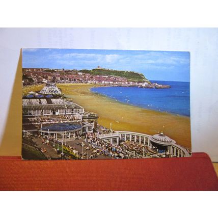 SPA & SOUTH BAY, SCARBOROUGH, vintage used postcard dated 1967 =