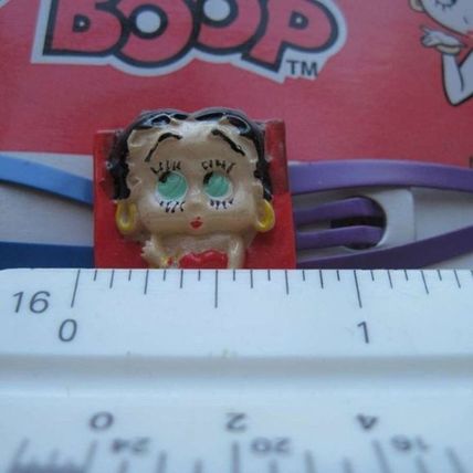 24 Colorful Betty Boop Snap Hair Clips Plastic Decorative Figures Sparkly Star