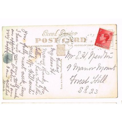 Southend-on-Sea, 5 Scenes, Essex, 1937, Postcard