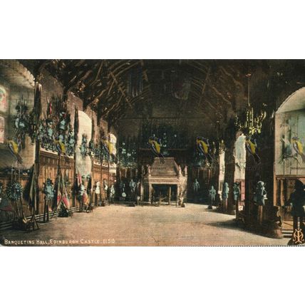 Banqueting Hall, Edinburgh Castle, Scotland, Inglis Postcard, 1900s