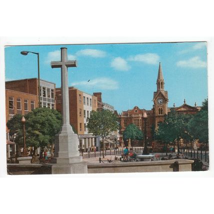 The Market Place Aylesbury Postcard Buckinghamshire 9695