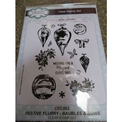 Creative Expressions Lisa Horton CEC862 Festive Flurry Clear Stamp