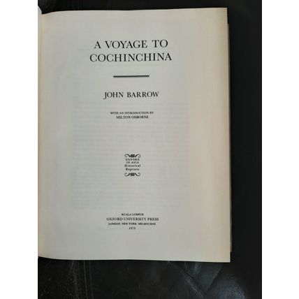 A Voyage to Cochinchina John Barrow