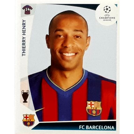Panini UEFA Champions League 2009 2010 Thierry Henry Sticker #361