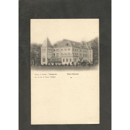 Postcard Belgium Taintegnies Telegraph Office