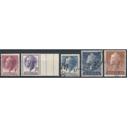 QEII - Australia 1955 - F H & NM H - SG 282 & 282a/d