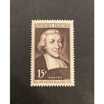 France French mint stamps 1951 sg 1110 Tercentenary Jean Baptiste de La Salle MH
