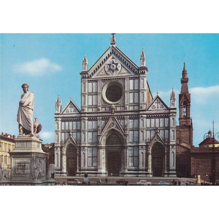 Firenze Basilica S Croce Italy Postcard unused VGC