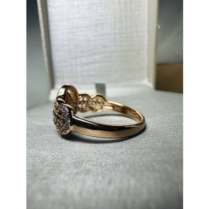 Ring Bomb Party Sz11 RBP Radiant Gem W/Surrounding Accents & Yellow Gold P Band