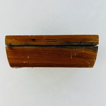 Mercer Wisconsin Vintage Wooden Souvenir Flip Top Box